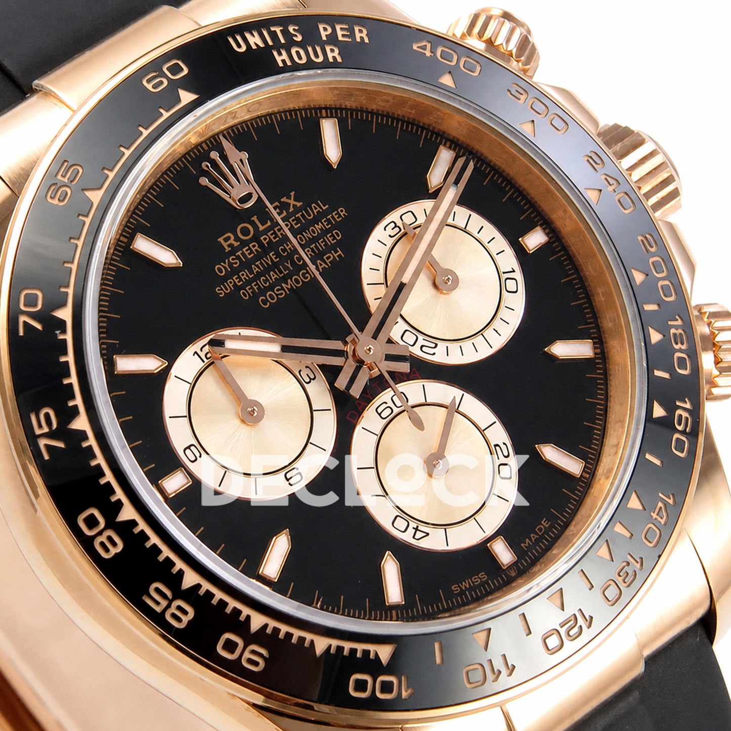 Rolex Daytona 126515 Black RG 40mm ERF JH4131 Free Sprung