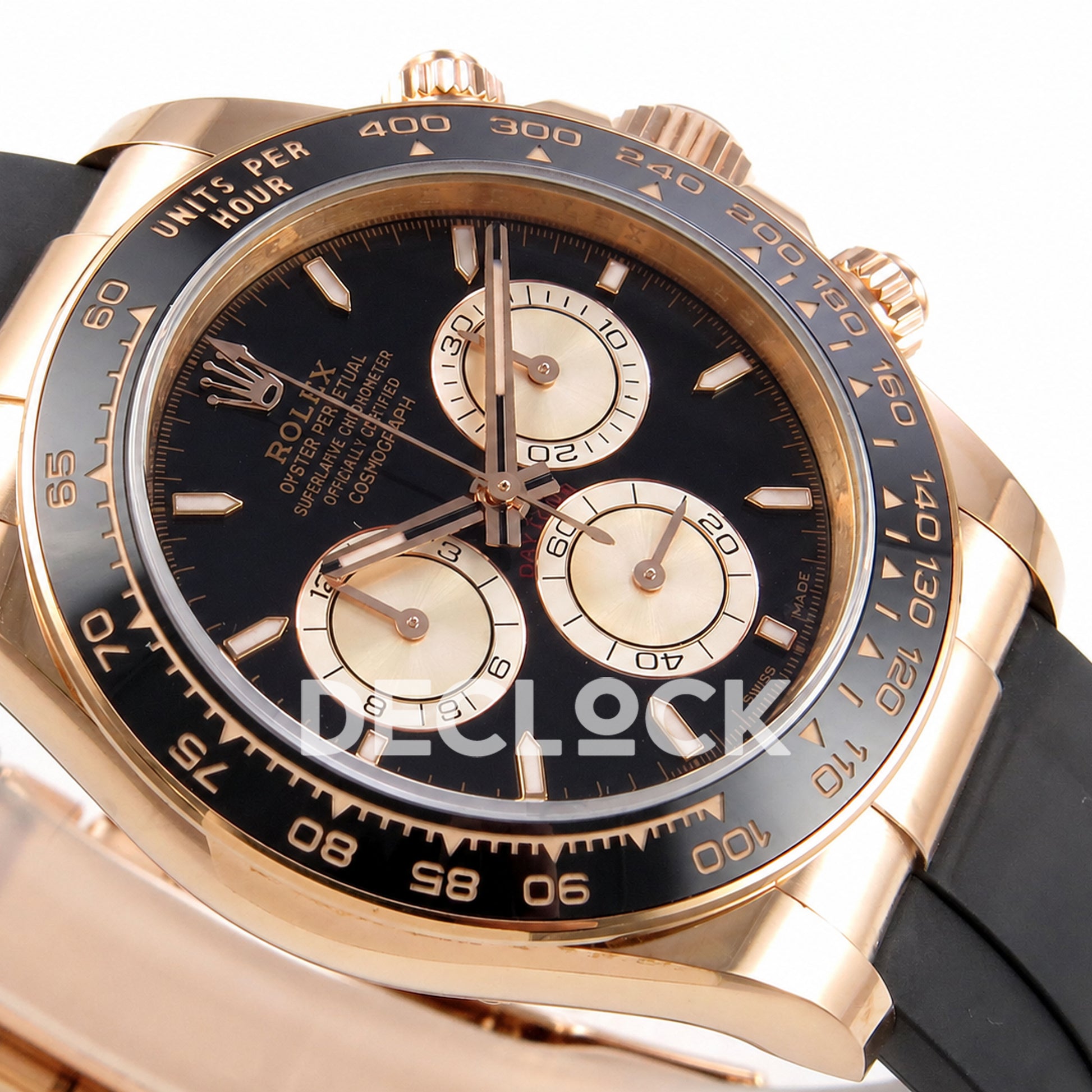 Rolex Daytona 126515 Black RG 40mm ERF JH4131 Free Sprung