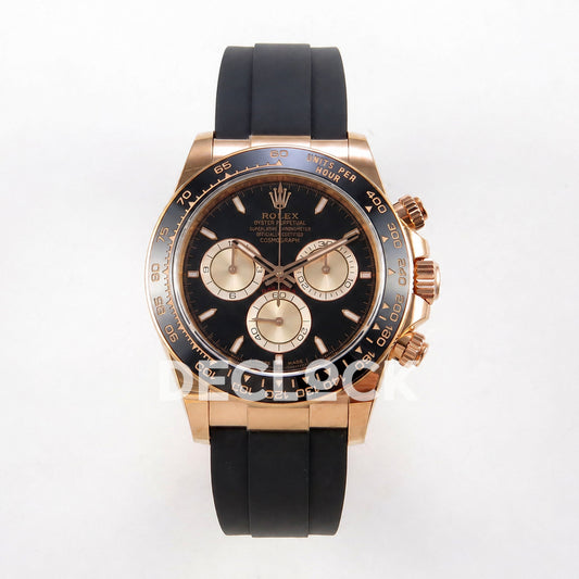 Rolex Daytona 126515 Black RG 40mm ERF JH4131 Free Sprung