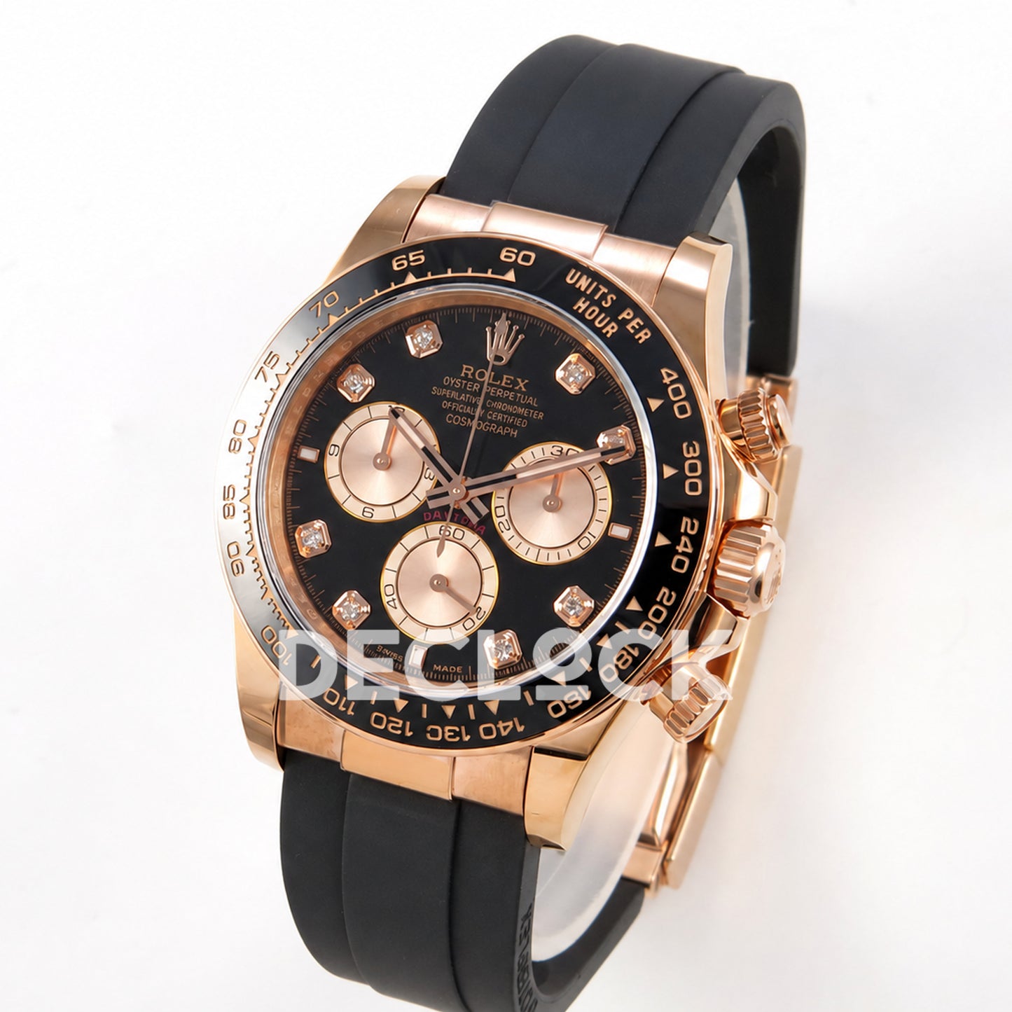Rolex Daytona 126515 Black RG Diamonds 40mm ERF JH4131 Free Sprung