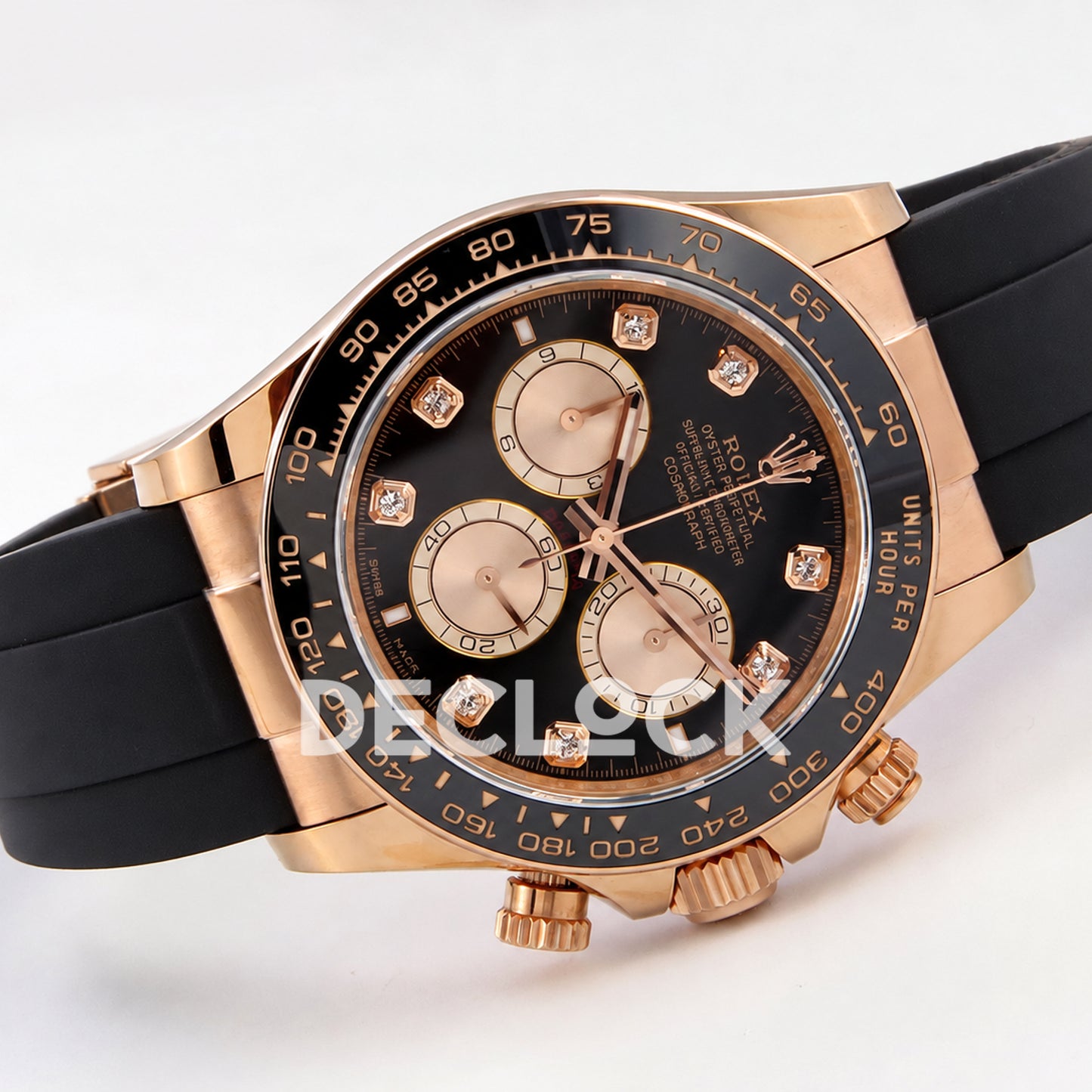 Rolex Daytona 126515 Black RG Diamonds 40mm ERF JH4131 Free Sprung