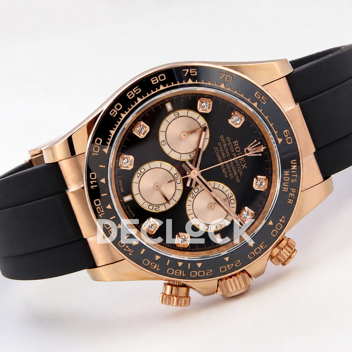 Rolex Daytona 126515 Black RG Diamonds 40mm ERF JH4131 Free Sprung