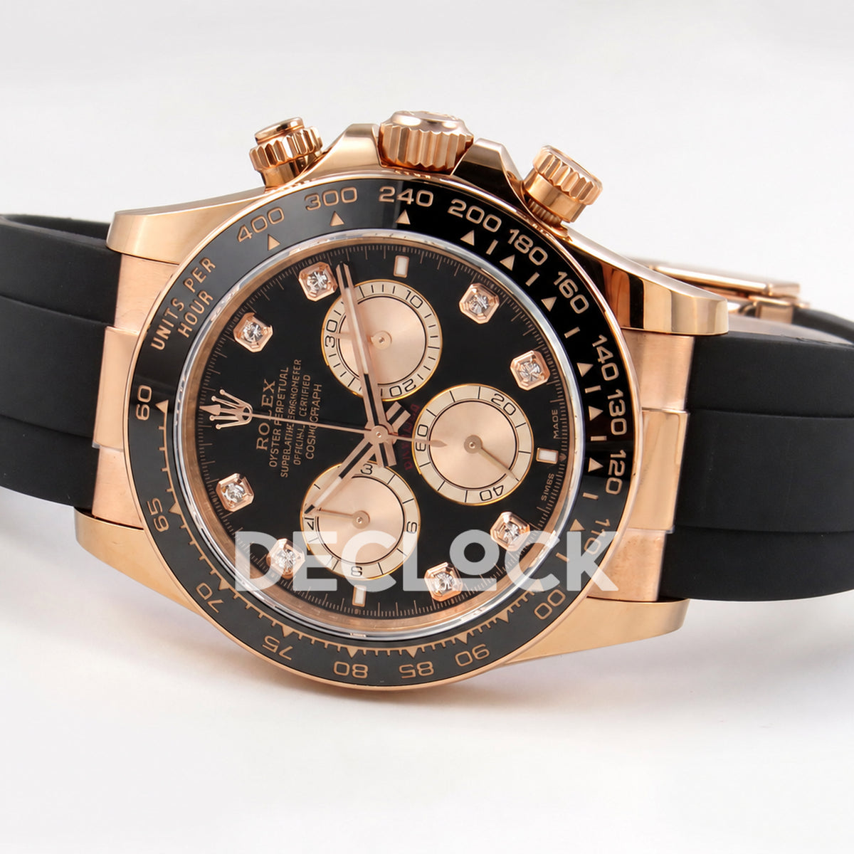 Rolex Daytona 126515 Black RG Diamonds 40mm ERF JH4131 Free Sprung
