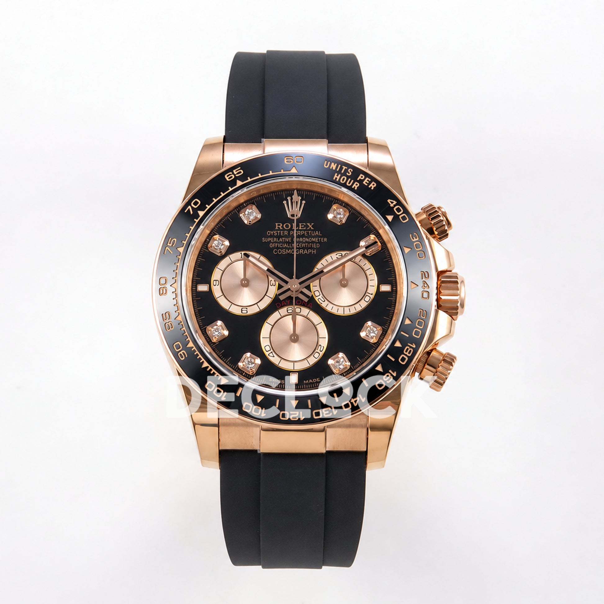 Rolex Daytona 126515 Black RG Diamonds 40mm ERF JH4131 Free Sprung
