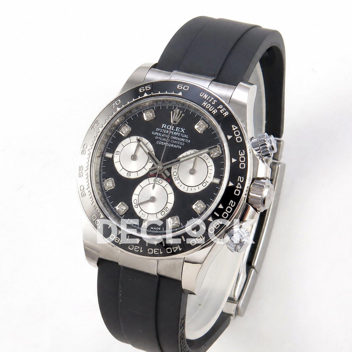 Rolex Daytona 126519 Black Silver Diamonds 40mm ERF JH4131 Free Sprung
