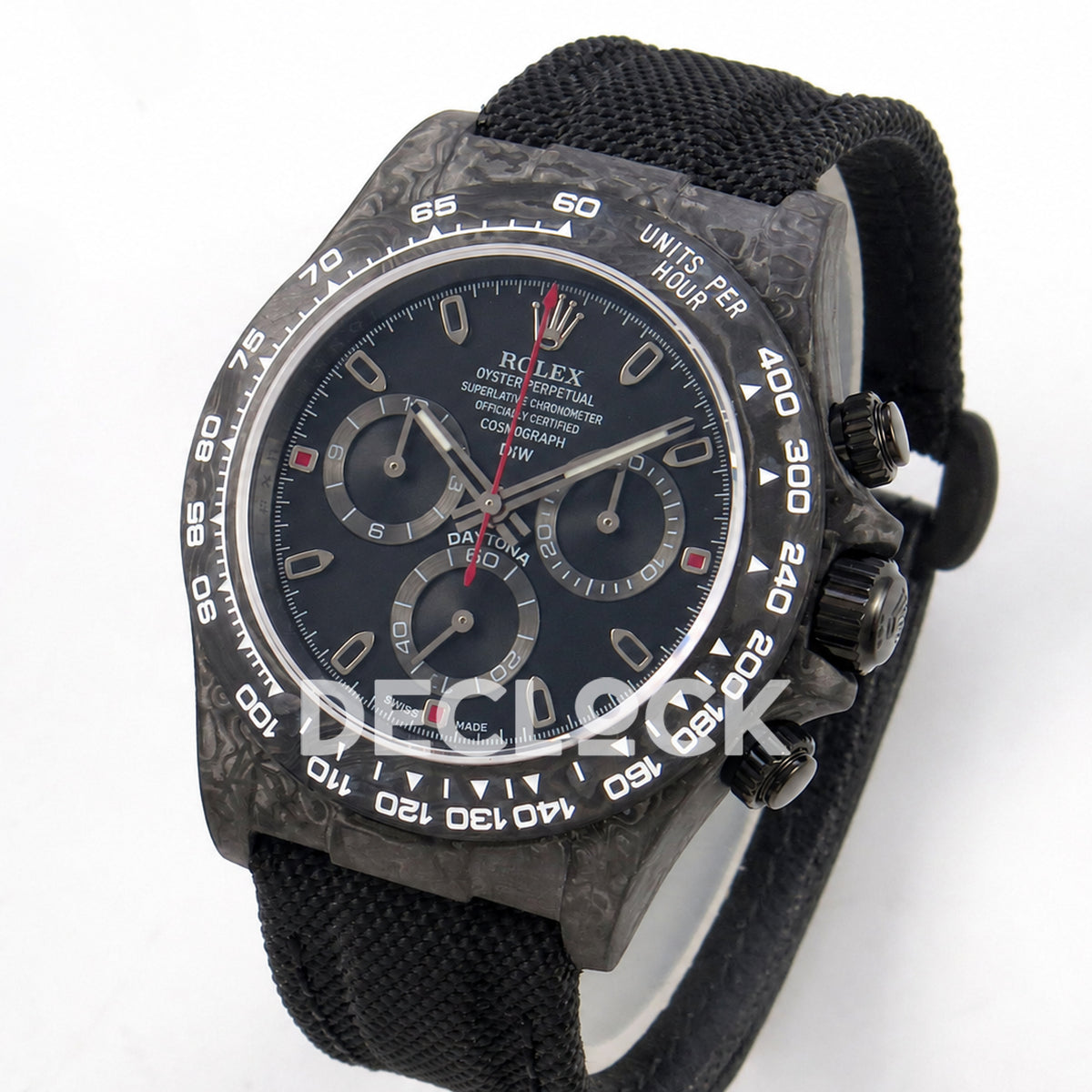 Rolex Daytona DIW Black Dial Red Second 40mm N6F SA4130