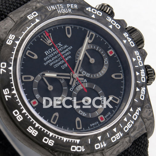 Rolex Daytona DIW Black Dial Red Second 40mm N6F SA4130