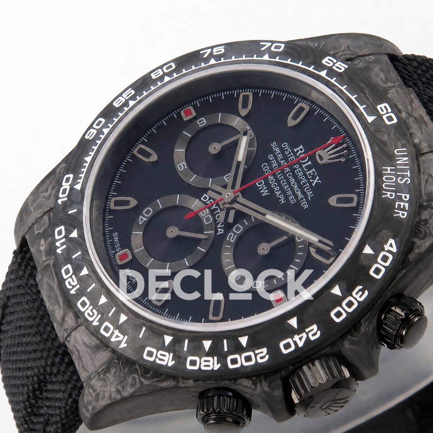Rolex Daytona DIW Black Dial Red Second 40mm N6F SA4130