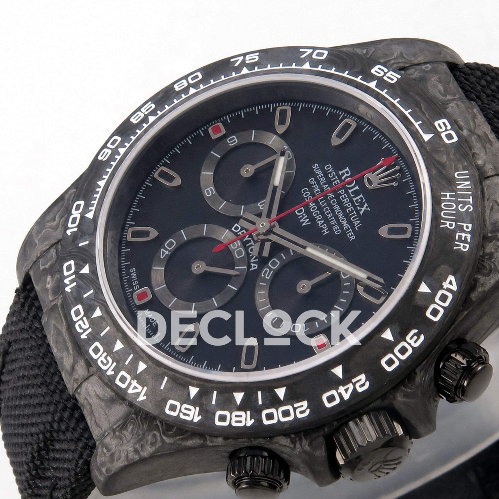 Rolex Daytona DIW Black Dial Red Second 40mm N6F SA4130