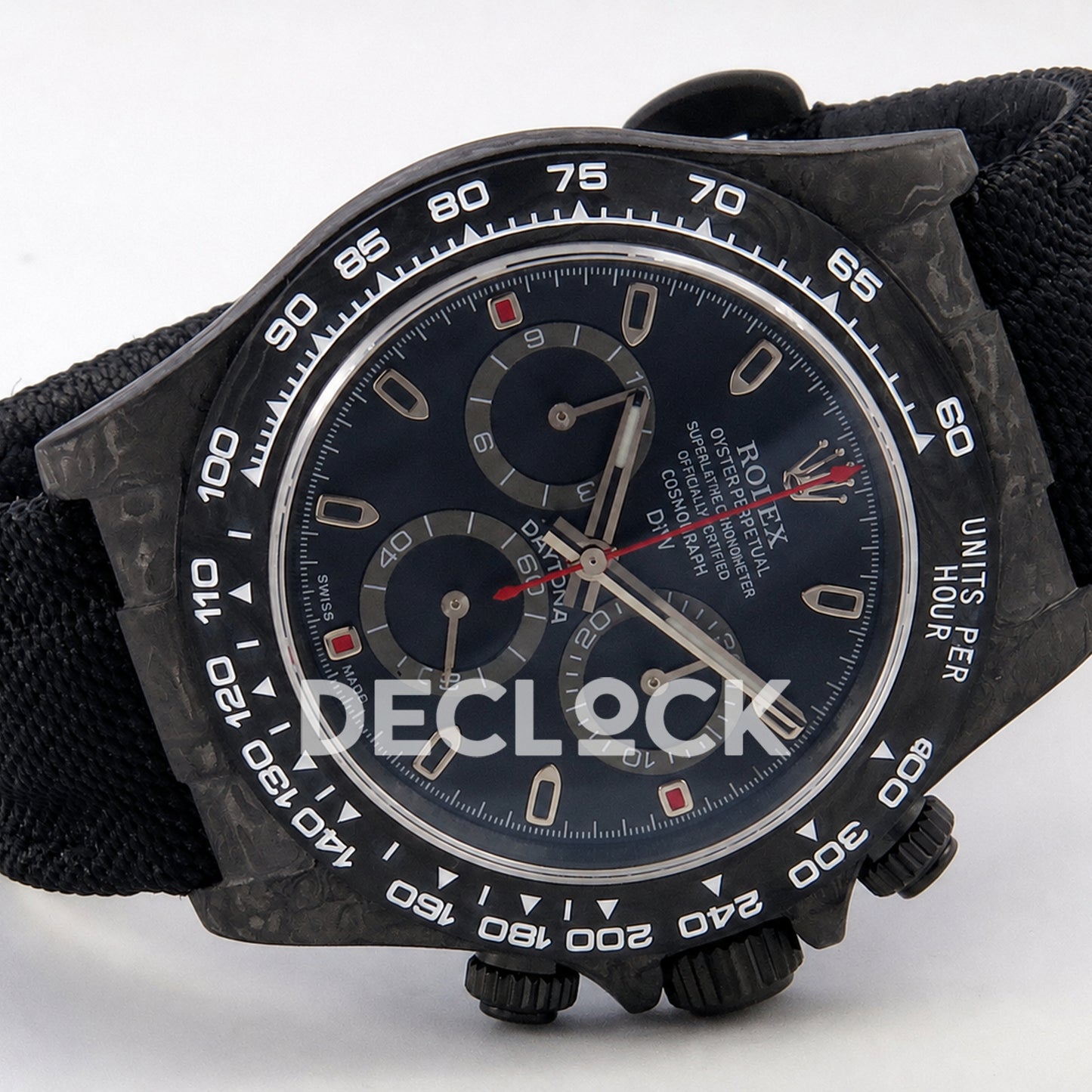 Rolex Daytona DIW Black Dial Red Second 40mm N6F SA4130