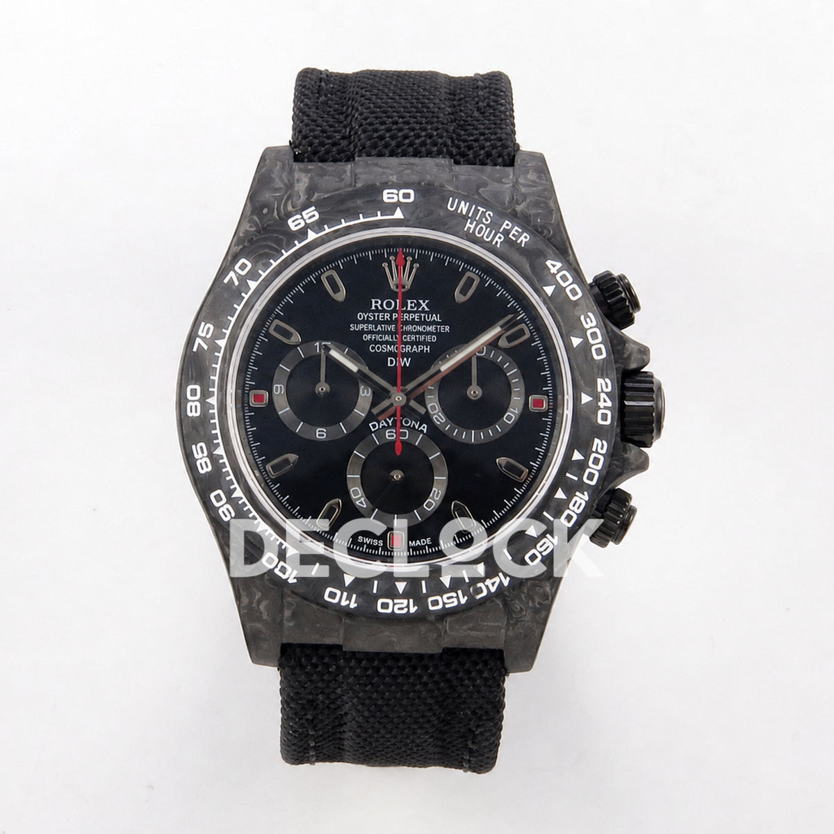 Rolex Daytona DIW Black Dial Red Second 40mm N6F SA4130