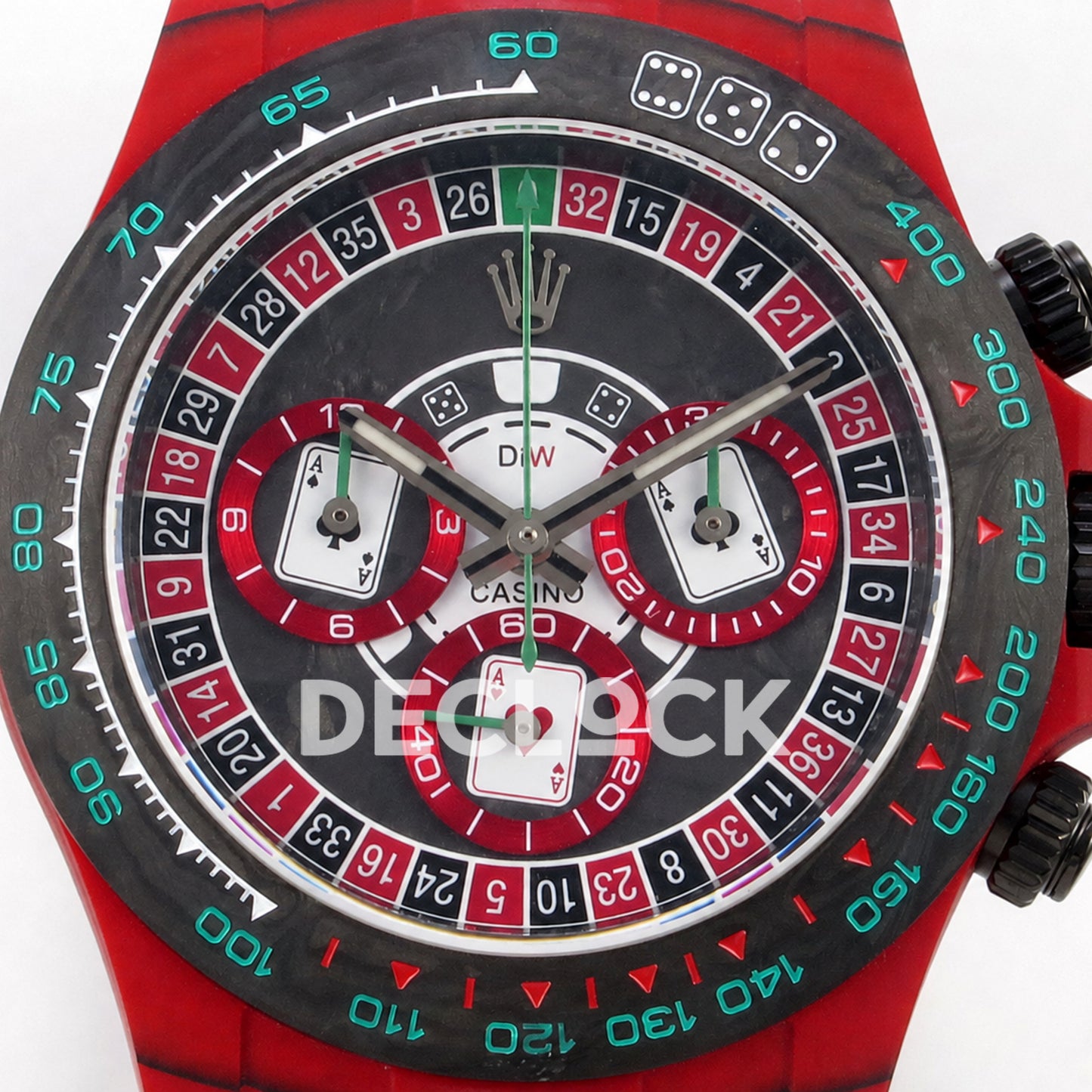 Rolex Daytona DIW 'Gambling Table' Red Carbon 40mm N6F SA4130