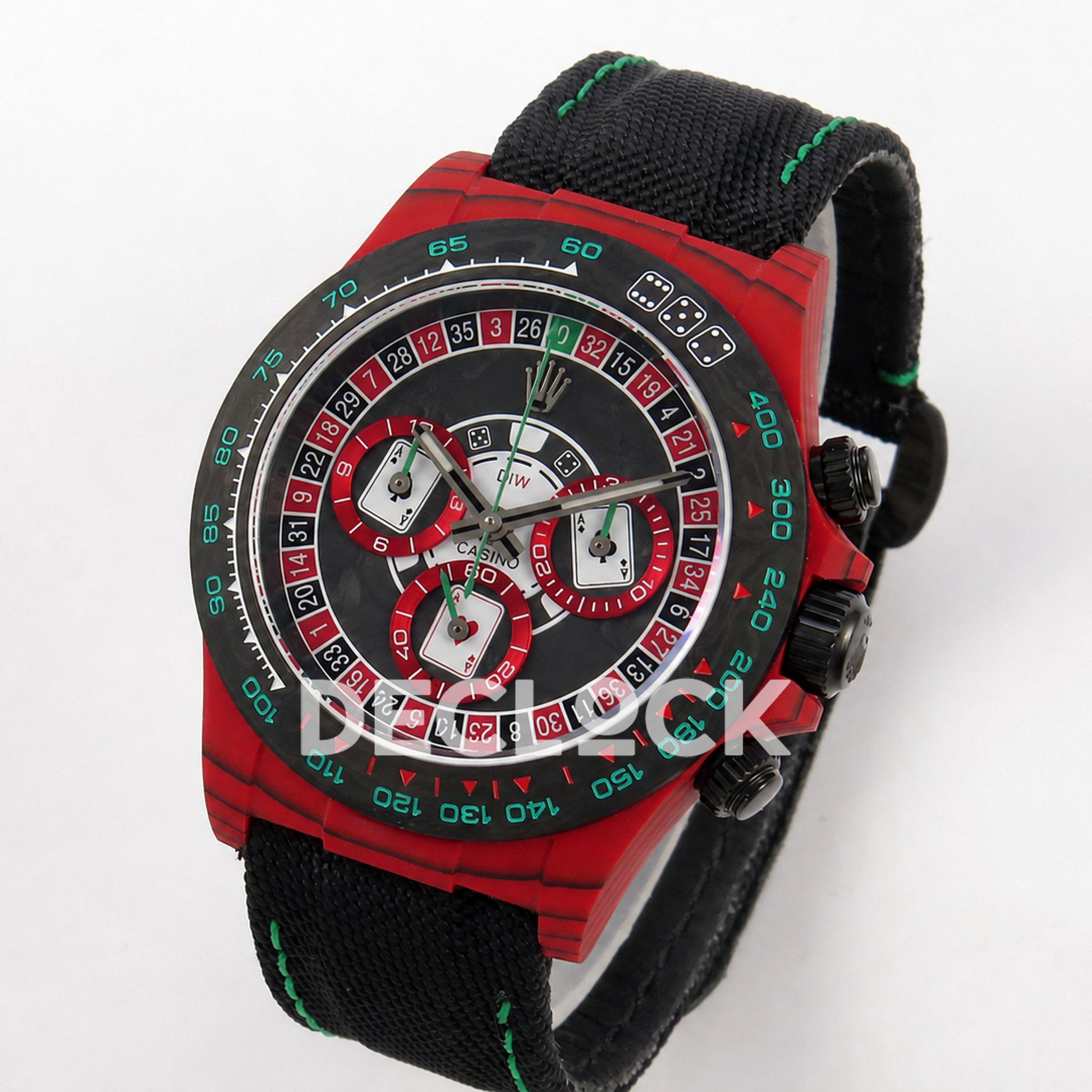 Rolex Daytona DIW 'Gambling Table' Red Carbon 40mm N6F SA4130
