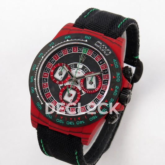Rolex Daytona DIW 'Gambling Table' Red Carbon 40mm N6F SA4130
