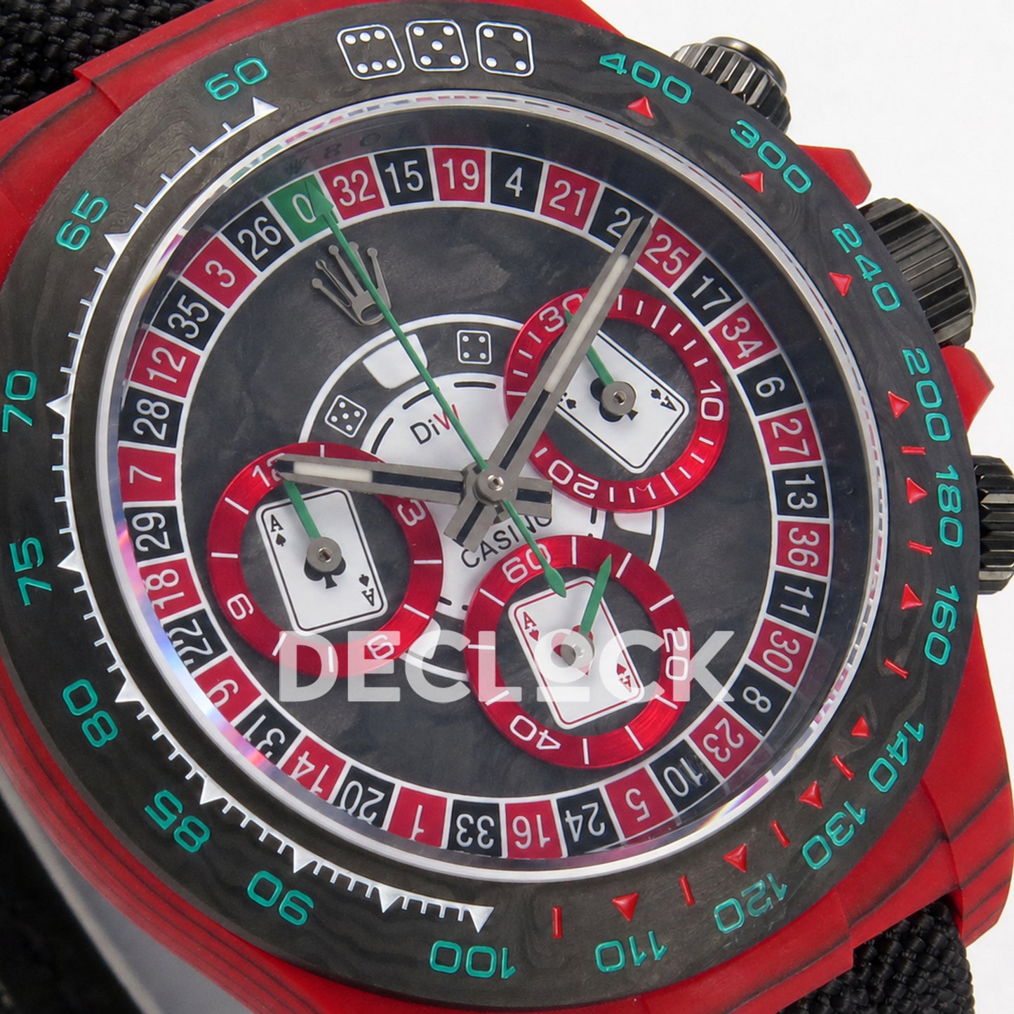 Rolex Daytona DIW 'Gambling Table' Red Carbon 40mm N6F SA4130