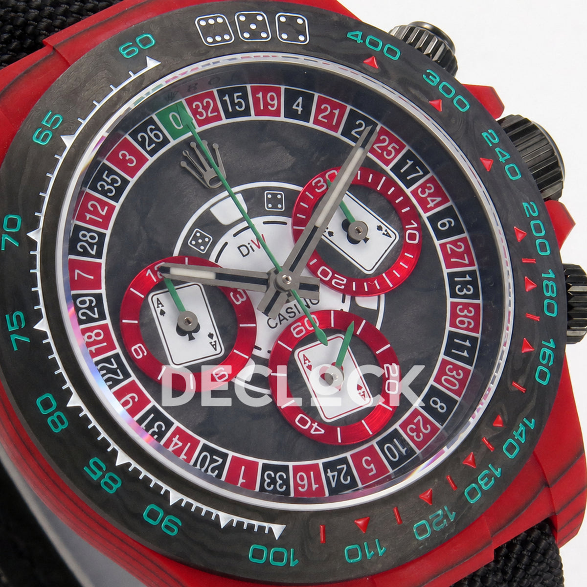 Rolex Daytona DIW 'Gambling Table' Red Carbon 40mm N6F SA4130