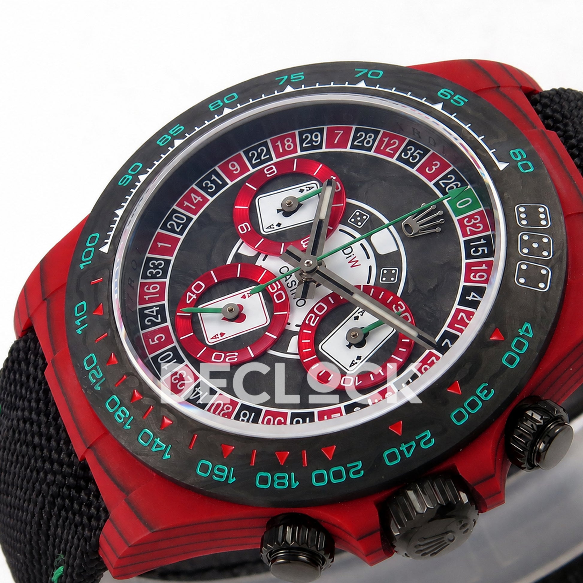 Rolex Daytona DIW 'Gambling Table' Red Carbon 40mm N6F SA4130