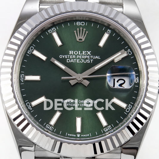 Rolex Datejust 41 126334 Green Dial Jubilee MZF JH3235