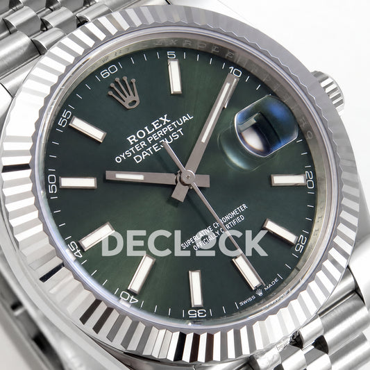 Rolex Datejust 41 126334 Green Dial Jubilee MZF JH3235