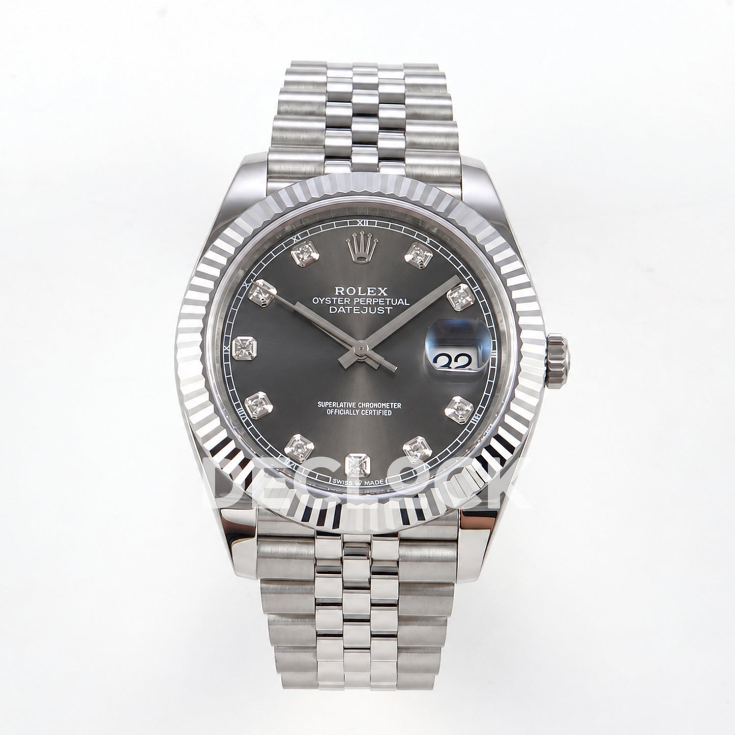 Rolex Datejust 41 126334 Grey Diamond Dial Jubilee RGF JH3235 Free Sprung