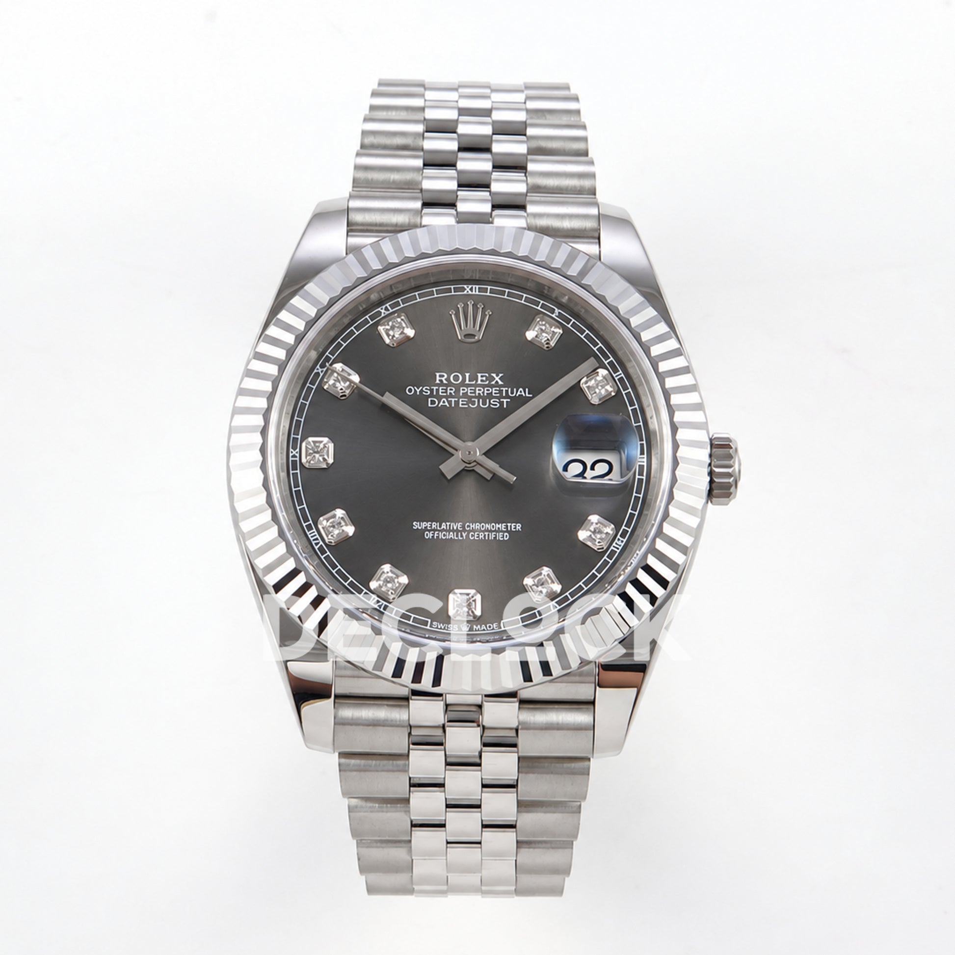 Rolex Datejust 41 126334 Grey Diamond Dial Jubilee RGF JH3235 Free Sprung