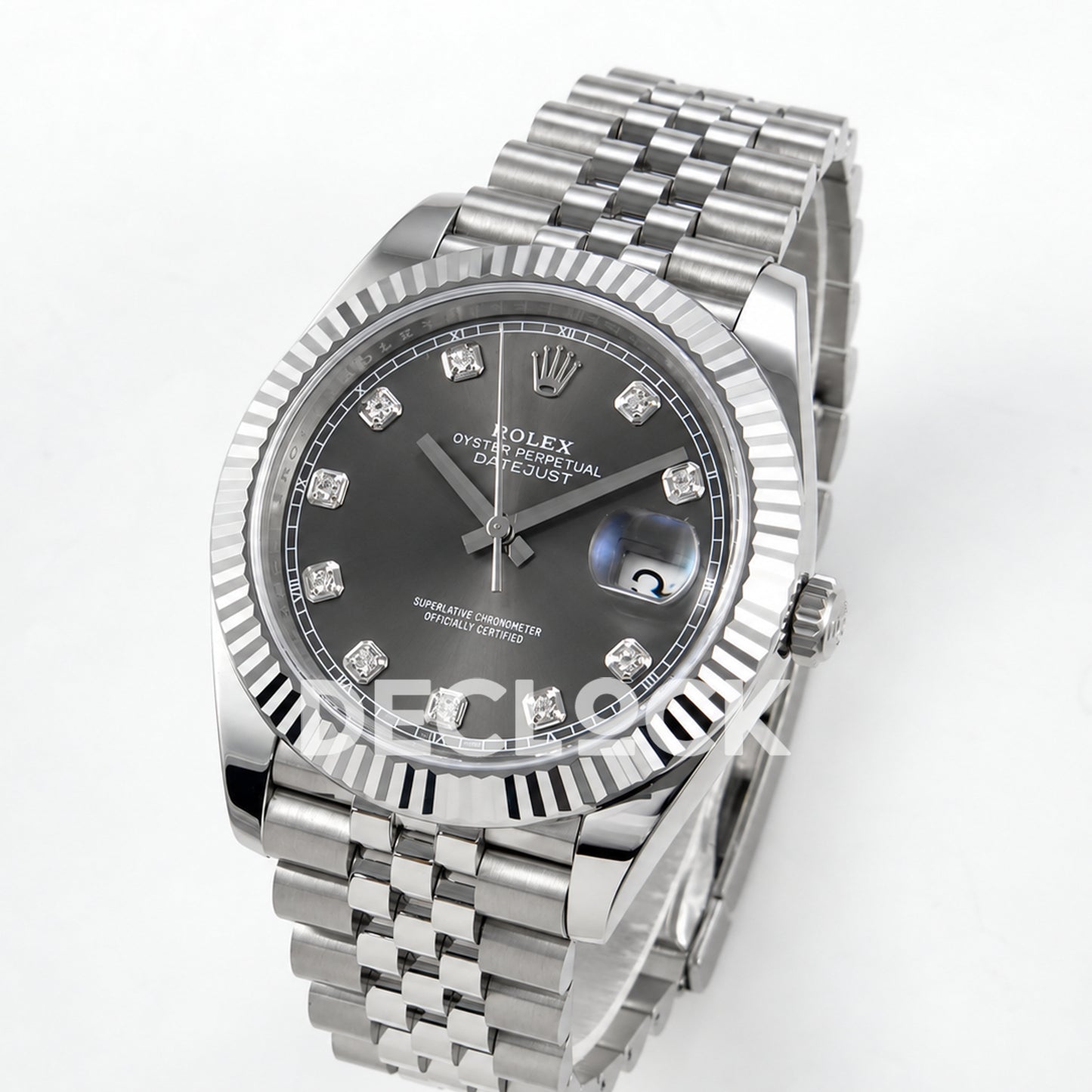 Rolex Datejust 41 126334 Grey Diamond Dial Jubilee RGF JH3235 Free Sprung