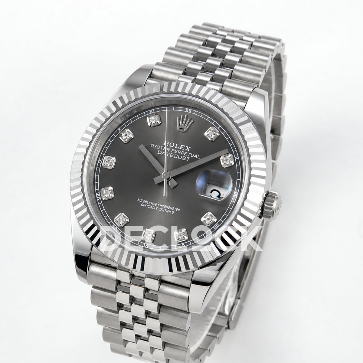 Rolex Datejust 41 126334 Grey Diamond Dial Jubilee RGF JH3235 Free Sprung