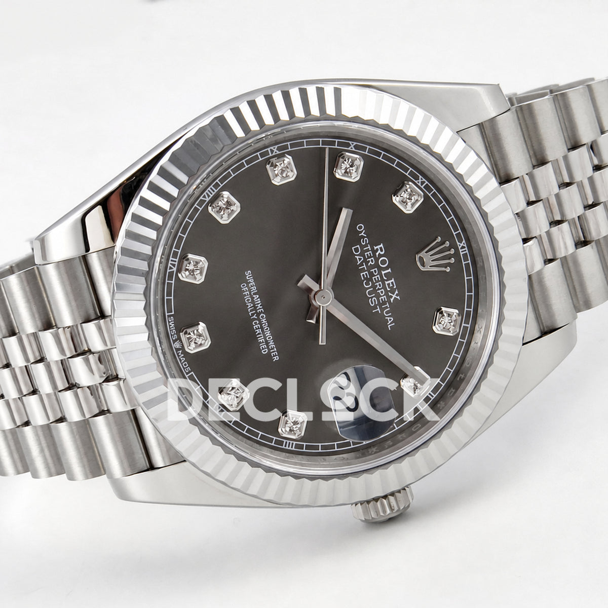 Rolex Datejust 41 126334 Grey Diamond Dial Jubilee RGF JH3235 Free Sprung