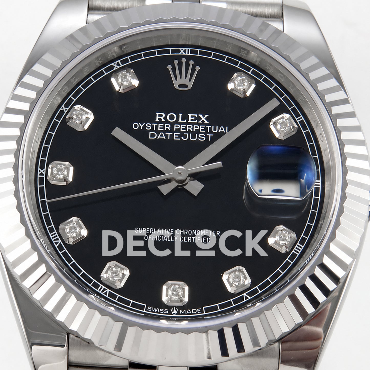 Rolex Datejust 41 126334 Black Diamond Dial Jubilee RGF JH3235 Free Sprung