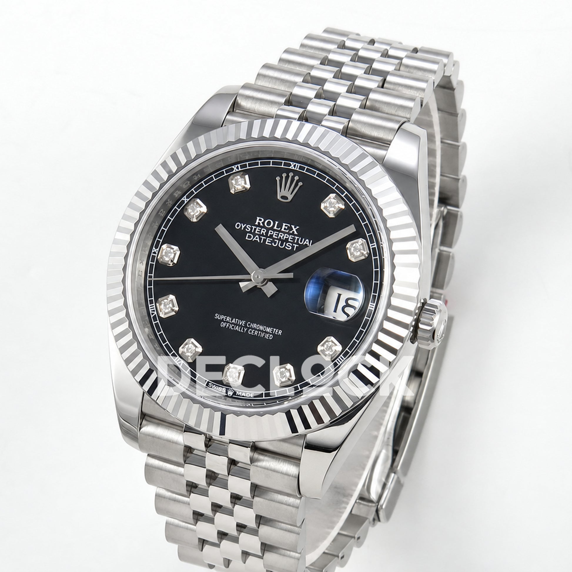 Rolex Datejust 41 126334 Black Diamond Dial Jubilee RGF JH3235 Free Sprung