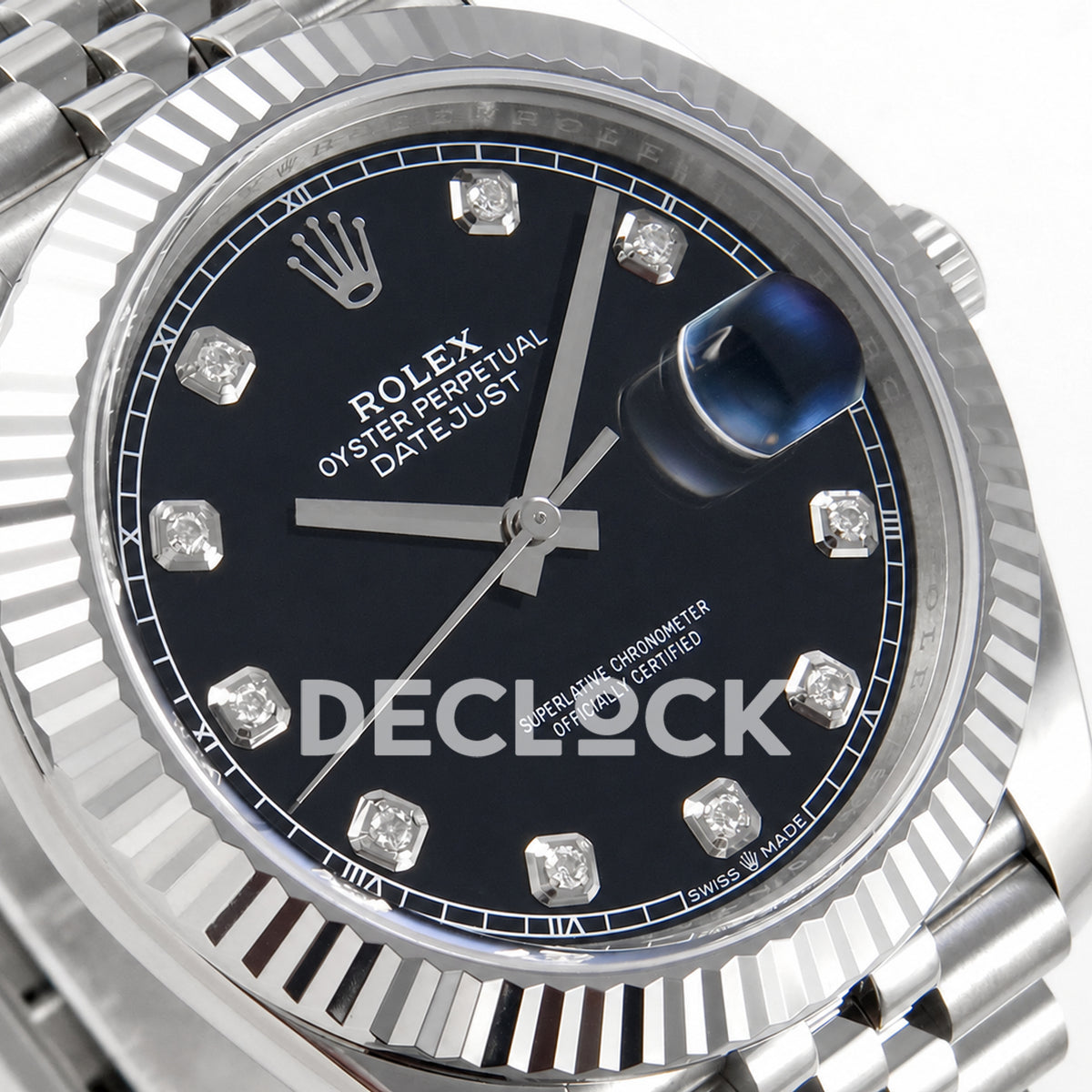 Rolex Datejust 41 126334 Black Diamond Dial Jubilee RGF JH3235 Free Sprung
