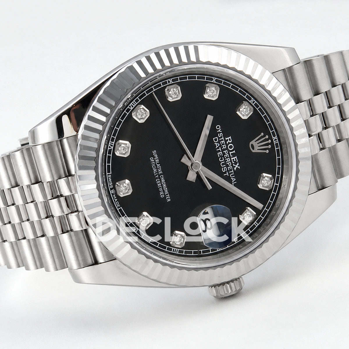 Rolex Datejust 41 126334 Black Diamond Dial Jubilee RGF JH3235 Free Sprung