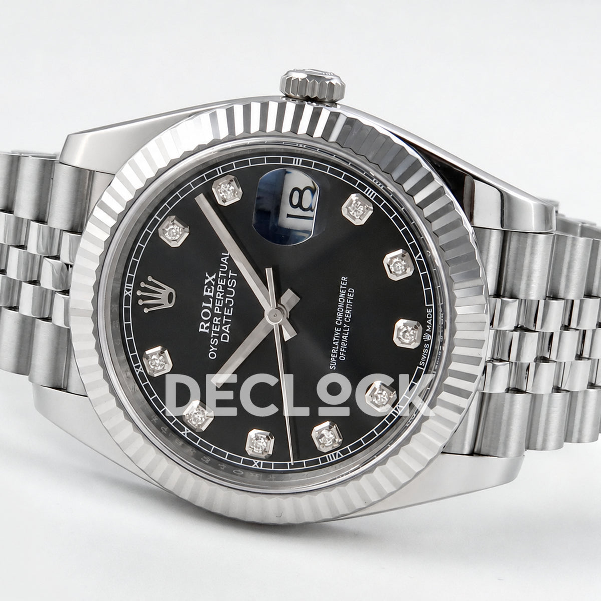Rolex Datejust 41 126334 Black Diamond Dial Jubilee RGF JH3235 Free Sprung