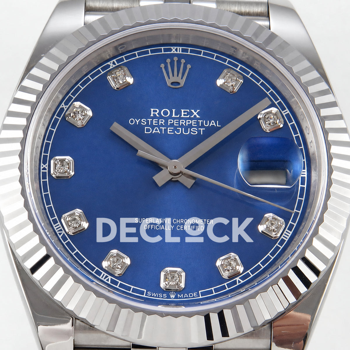 Rolex Datejust 41 126334 Blue Diamond Dial Jubilee RGF JH3235 Free Sprung