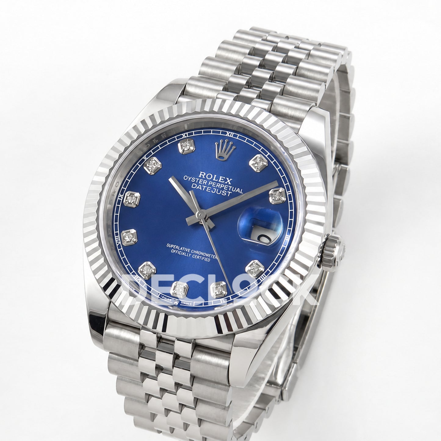 Rolex Datejust 41 126334 Blue Diamond Dial Jubilee RGF JH3235 Free Sprung