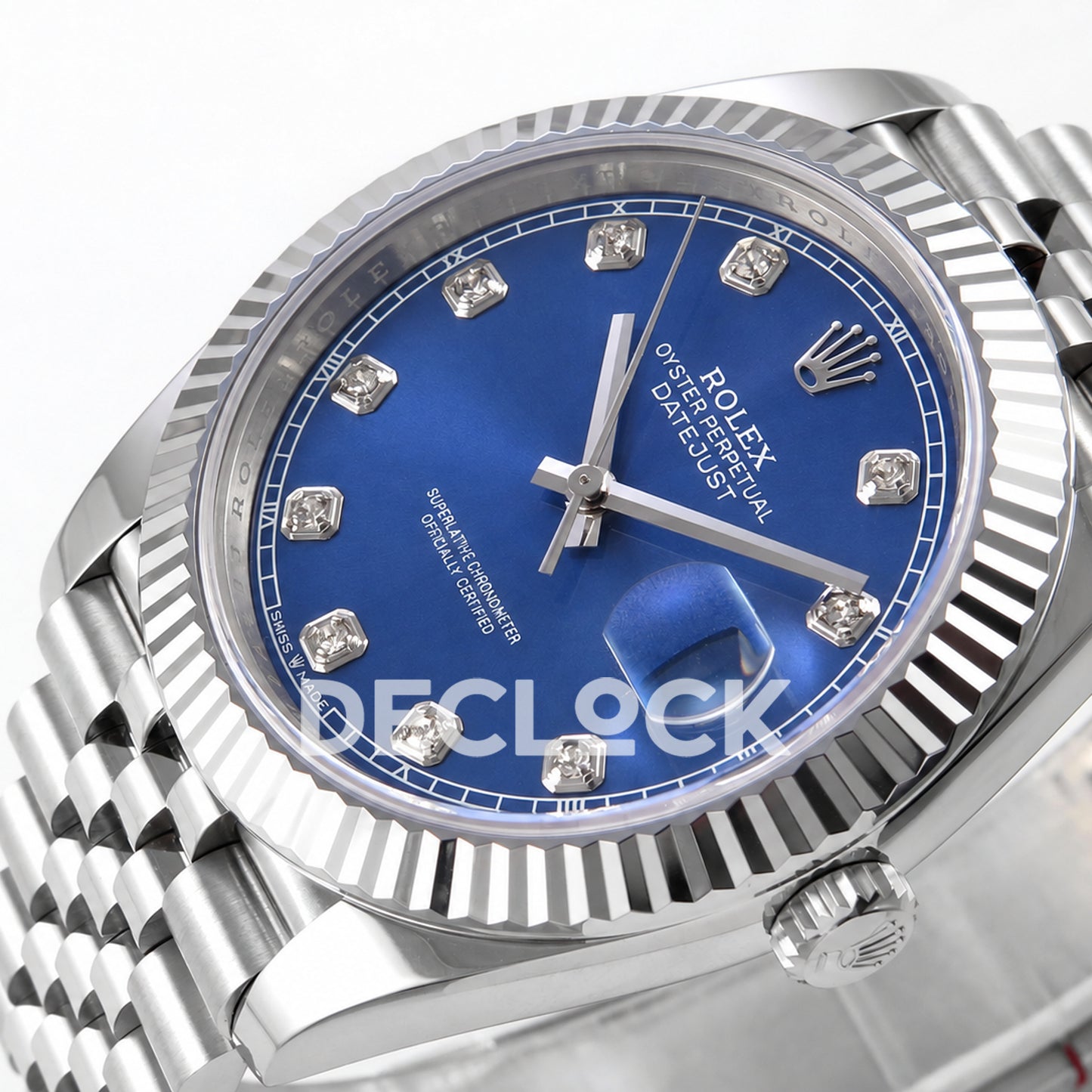 Rolex Datejust 41 126334 Blue Diamond Dial Jubilee RGF JH3235 Free Sprung