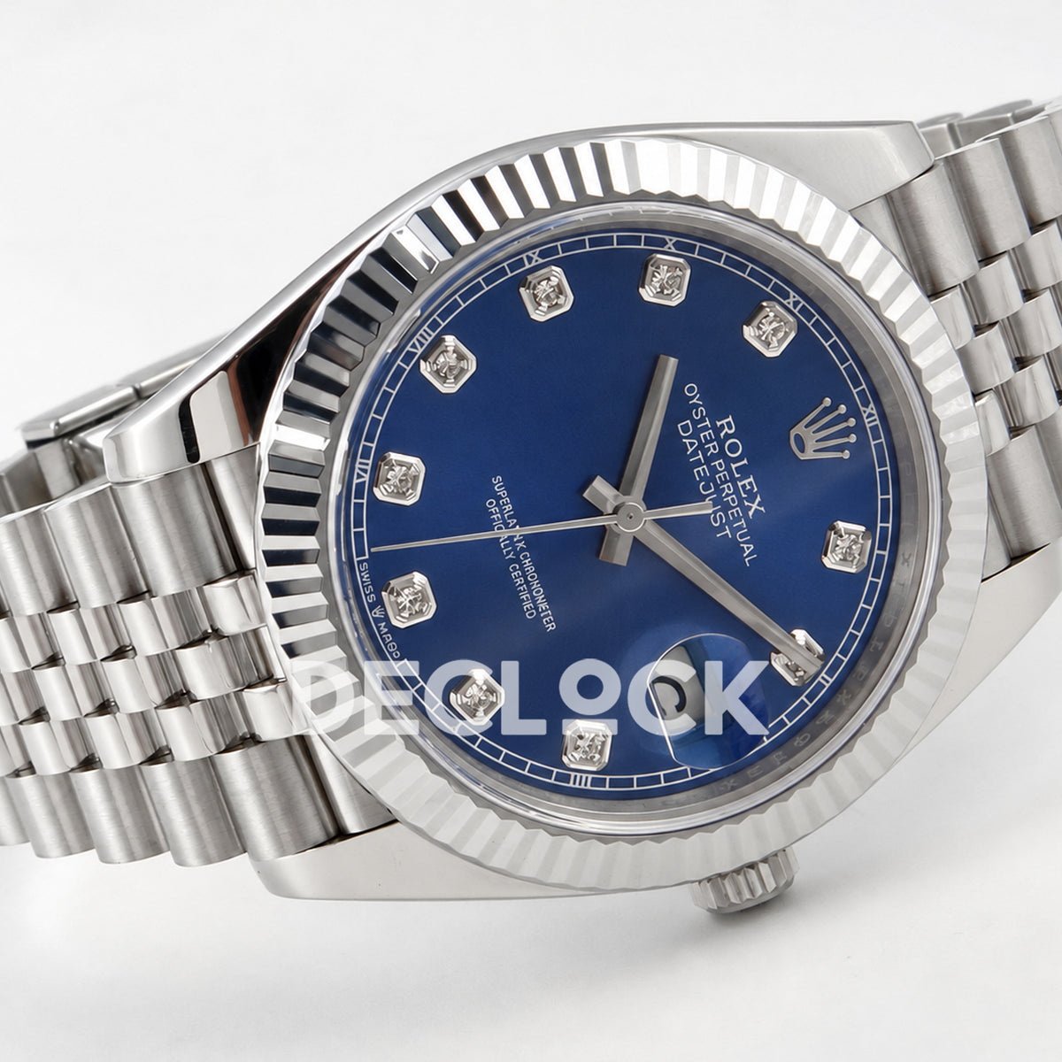 Rolex Datejust 41 126334 Blue Diamond Dial Jubilee RGF JH3235 Free Sprung