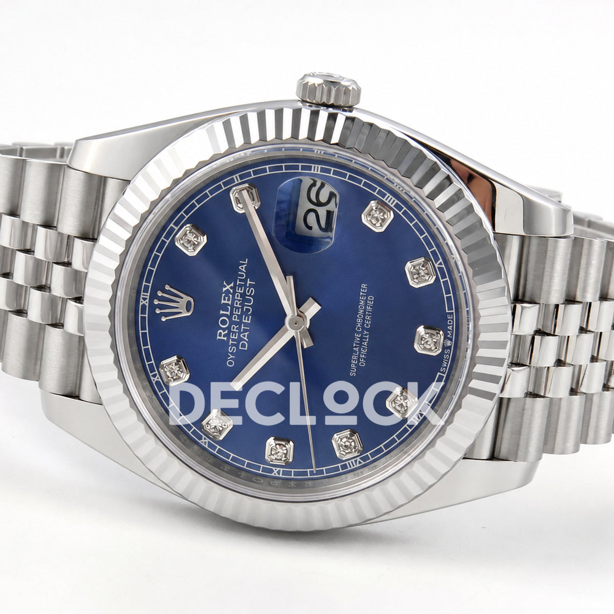 Rolex Datejust 41 126334 Blue Diamond Dial Jubilee RGF JH3235 Free Sprung