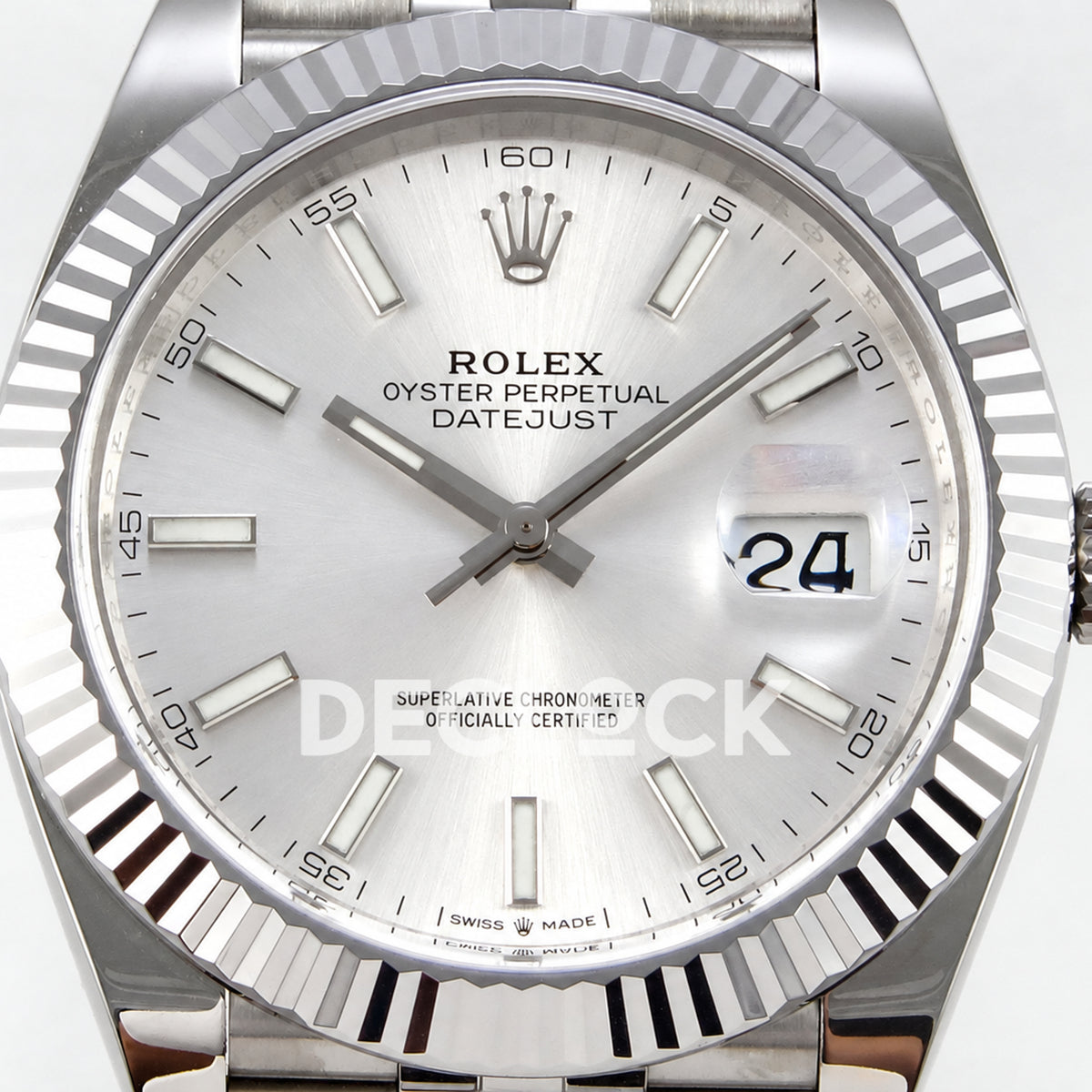 Rolex Datejust 41 126334 Silver Dial Jubilee RGF JH3235 Free Sprung