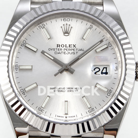 Rolex Datejust 41 126334 Silver Dial Jubilee RGF JH3235 Free Sprung