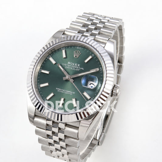 Rolex Datejust 41 126334 Green Dial Jubilee RGF JH3235 Free Sprung
