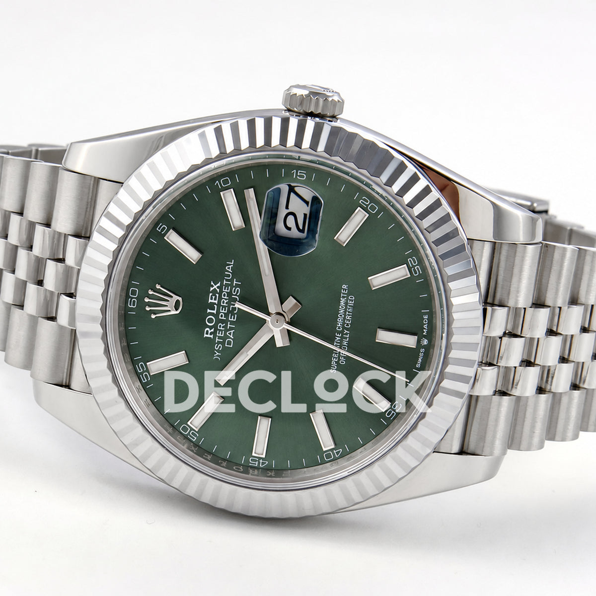 Rolex Datejust 41 126334 Green Dial Jubilee RGF JH3235 Free Sprung