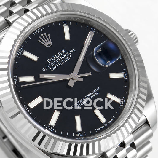 Rolex Datejust 41 126334 Black Dial Jubilee RGF JH3235 Free Sprung