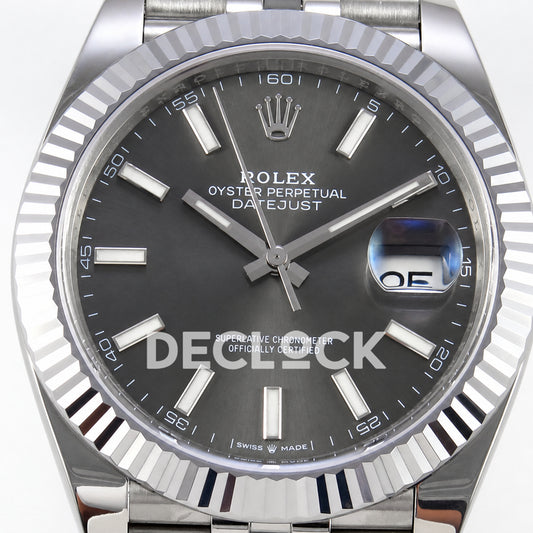 Rolex Datejust 41 126334 Grey Dial Jubilee RGF JH3235 Free Sprung