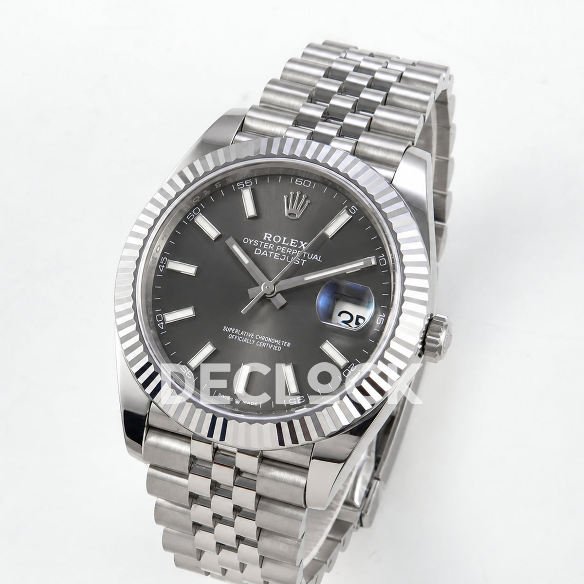 Rolex Datejust 41 126334 Grey Dial Jubilee RGF JH3235 Free Sprung