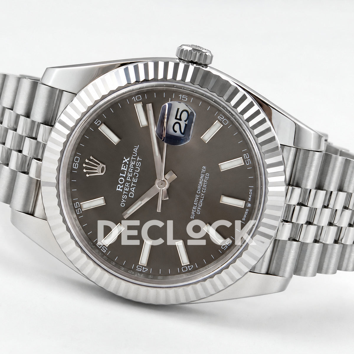 Rolex Datejust 41 126334 Grey Dial Jubilee RGF JH3235 Free Sprung
