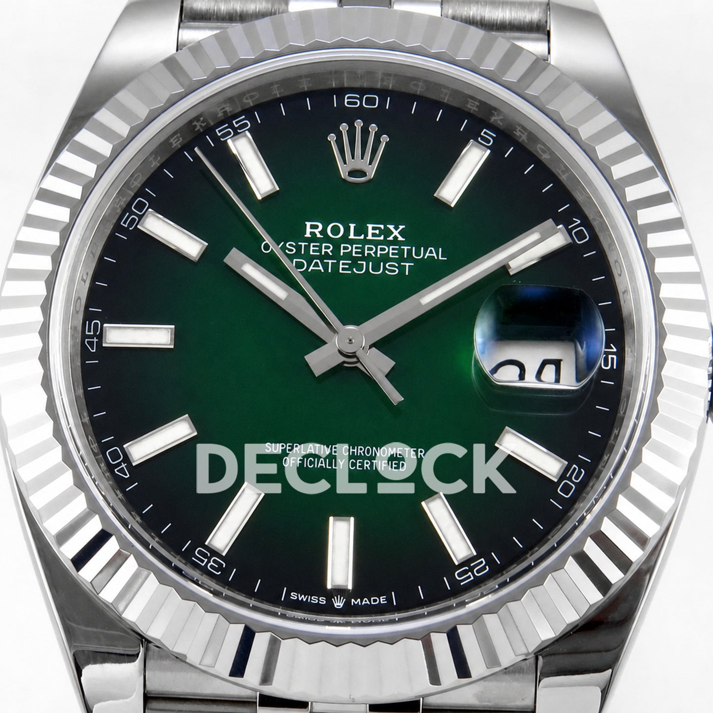 Rolex Datejust 41 126334 Green Ombre Jubilee RGF JH3235 Free Sprung