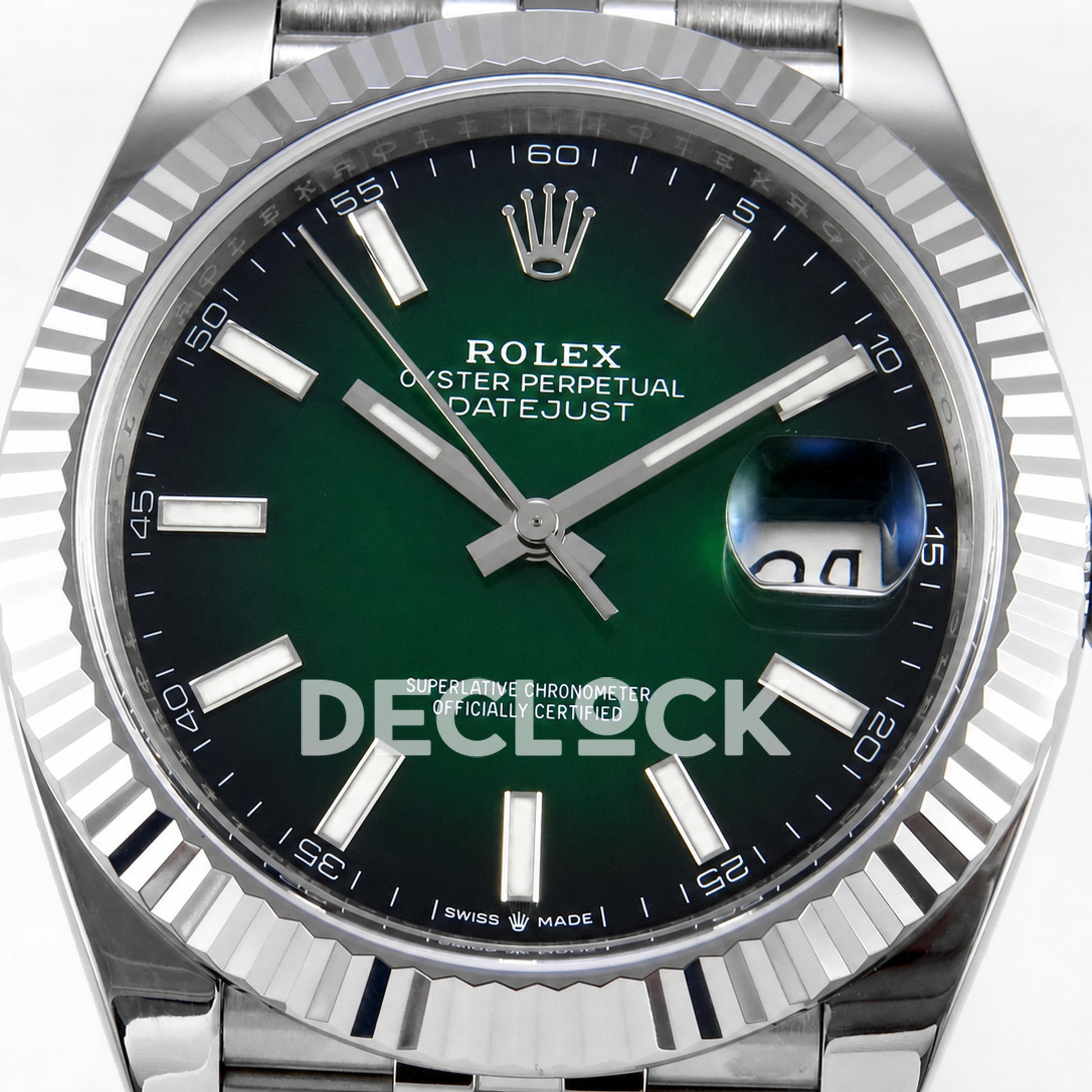 Rolex Datejust 41 126334 Green Ombre Jubilee RGF JH3235 Free Sprung