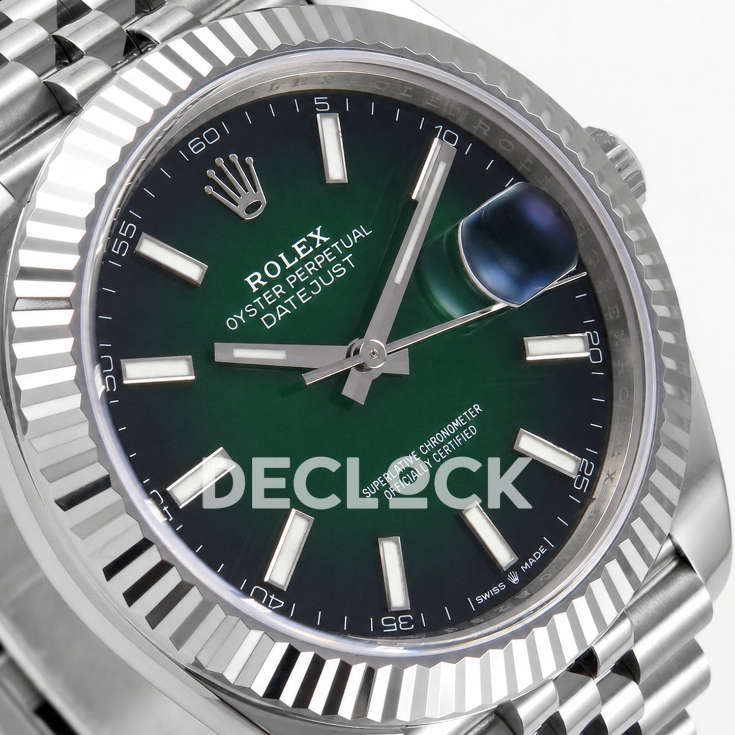 Rolex Datejust 41 126334 Green Ombre Jubilee RGF JH3235 Free Sprung