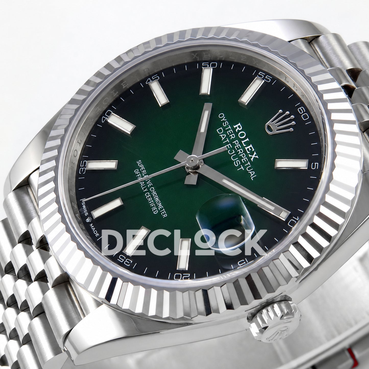 Rolex Datejust 41 126334 Green Ombre Jubilee RGF JH3235 Free Sprung